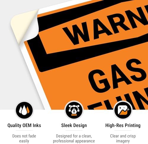 Warning Gas Line Behind Wall OSHA Sign, - Image 5