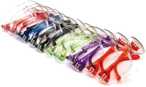 G & F Products EyePRO Safety Glasses, Impact Resistant, UV400 Protection, Clear Polycarbonate Lenses, Scratch & Anti-Fog, ANSI Z87.1 Certified, Adjustable Temples, Unisex, 6/12 Pack by GFProducts