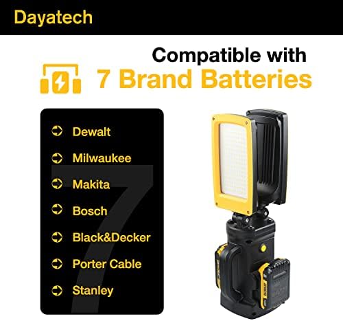 12000LM Cordless Tripod LED Work Light Fits DEWALT 20V - Image 4