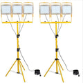 2-Pack 24000 Lumens LED Portable Work Light with Tripod Stand(1500W Eq) by Unknown