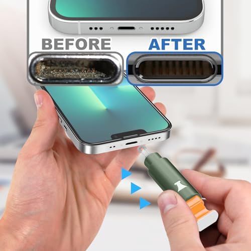 iPhone Cleaning Kit for Charging Port Cleaner AirPod Phone, Army Green - Image 4