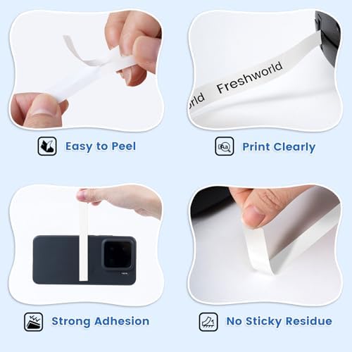 6X Replace for DYMO Label Maker Refills 1/2 in x 23Ft White 45013 - Image 5