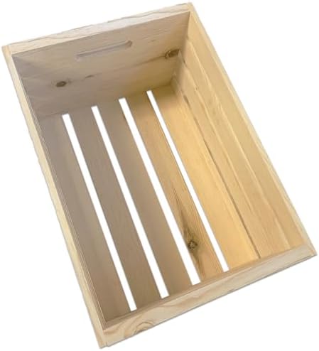 Wilson Large Wooden Pine Crate for Storage and Decoration at Home, Office, Kitchen, Bedroom, and Retail (12.5"x9.625"x17.875") (Set of 12) - Image 3