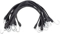 Mytee Products 21" Natural Rubber Tarp Bungee Straps Crimped Hooks - 2 Boxes (100 Pcs) by MyteeProducts