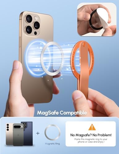 GripMate for MagSafe Phone Grip for iPhone, Slim Magnetic Phone Ring Holder - Image 4