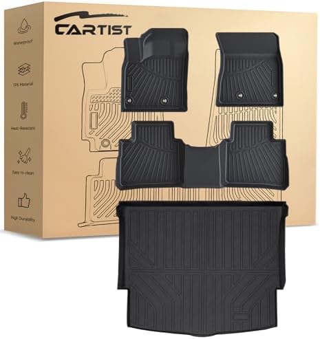 Cartist Floor Mats & Cargo Liner Custom Fit for Nissan Rogue 2021-2025 2026 (NOT for Rogue Sport) Accessories All Weather Cargo Liners Carpet Protection TPE Odorless by cartist