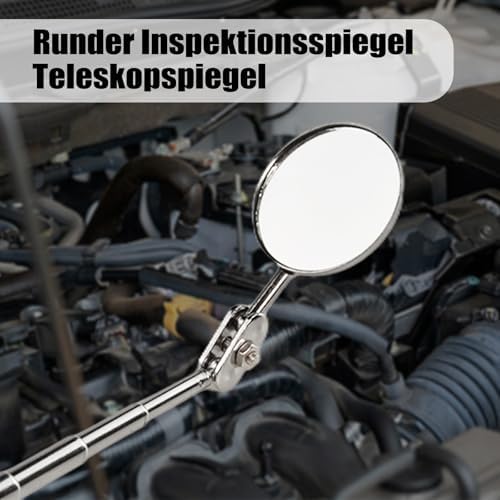 Flylin 4Pcs Telescoping Inspection Mirror Pen Style 33mm for Car Repair - Image 2