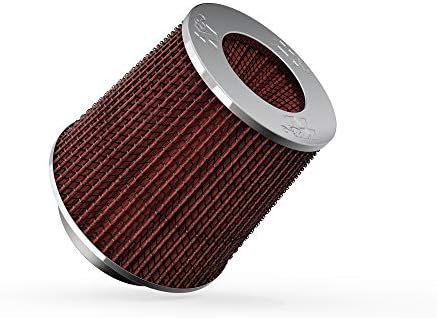 K&N High-Flow Original Lifetime Universal Clamp-On Air Filter: High Performance, Premium: Flange Diameter: 4 In, Filter Height: 5.5 In, Flange Length: 1.125 In, Shape: Round Tapered, RG-1001RD by KNEngineeringInc