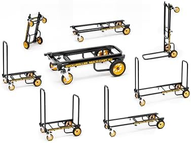Rock-N-Roller R2RT (Micro) 8-in-1 Folding Multi-Cart/Hand Truck/Dolly/Platform Cart/26" to 39" Telescoping Frame/350 lbs. Load Capacity, Black - Image 2