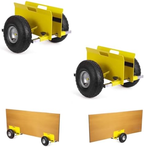 600 LBS Panel Dolly, Door Dolly Adjustable Drywall Mover with 10" Tires by Unknown