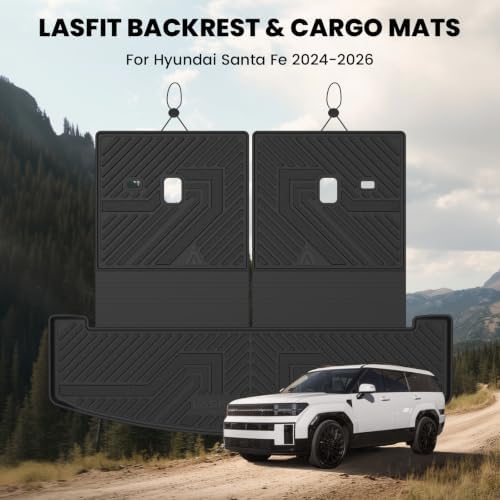 LASFIT Cargo Mats for Hyundai Santa Fe 2026 2025 2024 (Fit Gas & Hybrid) - Image 2
