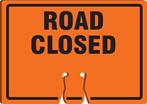 AccuformNMC "Road Closed" Traffic Cone Top by Accuform