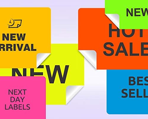 8-1/2 x 11 Neon Color High Light Fluorescent Labels - Image 3