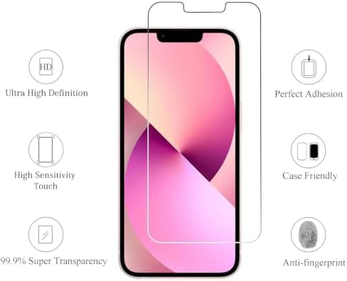 Ailun 3 Pack Screen Protector for iPhone 13 Mini, Tempered Glass - Image 2