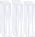 3" x 12" Long Plastic Bags with Hang Hole, 100 PCS, Clear Zipper Bag by Leyhooney