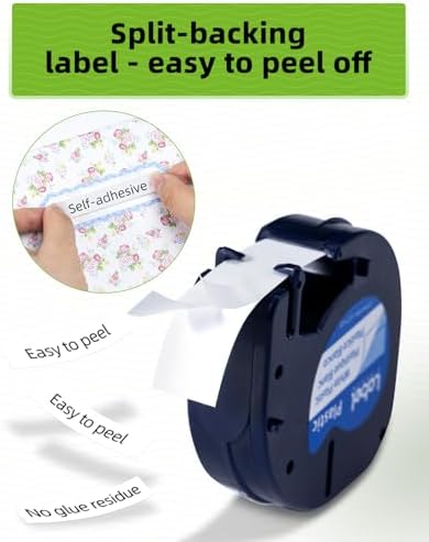 7 Pack Compatible with Dymo Letratag Plastic Label Maker Refill 91331 - Image 4