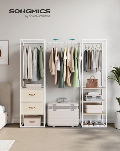 SONGMICS Portable Closet Wardrobe, Freestanding Clothing Rack - Image 2