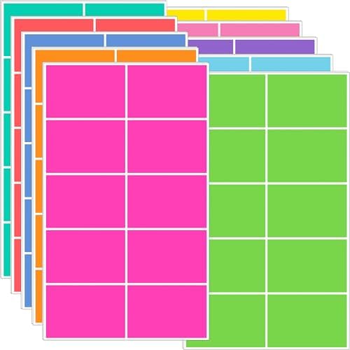 Colored Labels Stickers 3" x 2", Moving Labels for Boxes, 10 Colors,200 PCS by Unknown