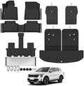 Floor Mat Set for 2021-2026 Kia Sorento Gas 6 Seats/Captain Seat by TongamaAllWeatherFloorMats