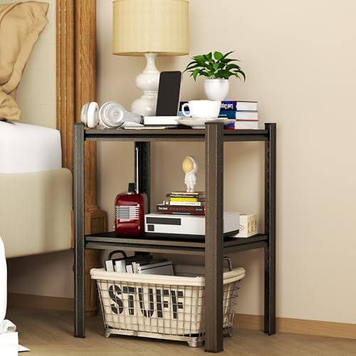 PRESTELION Garage Shelving Side Table Adjustable Metal Storage Shelves - Image 5