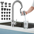 CECEFIN 720 Swivel Sink Faucet Water Filter NSF/ANSI/CAN 372, 22pcs Adapter by CECEFIN