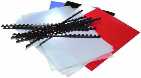 PAVO Mega Starter Binding Kit Includes 100x Clear PVC Covers, 100x Ivory Covers, 100x Binding Combs by PAVO
