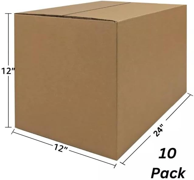 Corrugated Mail Shipping Boxes, 24 x 12 x 12 inch - Image 4