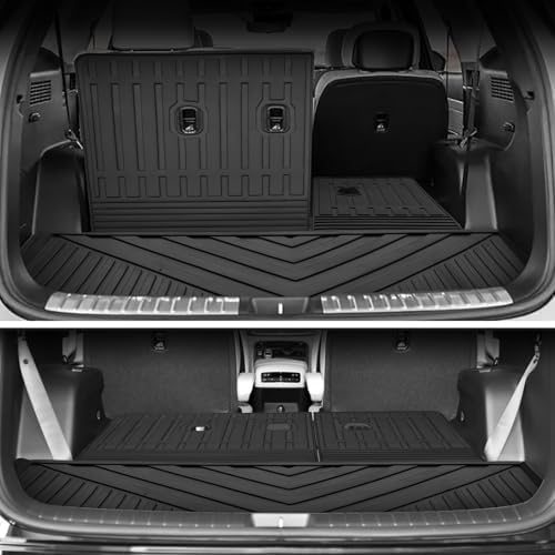 Custom for 2020-2025 Hyundai Palisade Cargo Mats Trunk Liner with 3rd Rear Seat Backrest Mat All Weather TPE Protection Mat Accessories (for 2020-2025 Hyundai Palisade) - Image 2