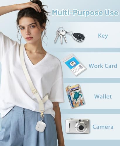 Yonlevres Phone Lanyard Crossbody Strap Wrist Neck Adjustable Women Beige - Image 4