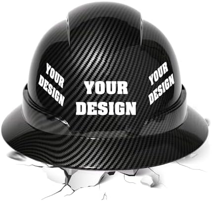 Safety Hard Hat Customize Logo Protective Head Outdoor Work Hat (Pattern 1) by YOWESHOP