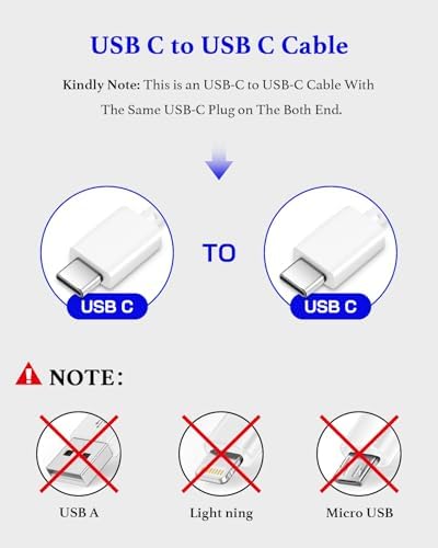 25W Type C Charger Fast Charging Long 10 ft Fast Charger USB C Cable - Image 4
