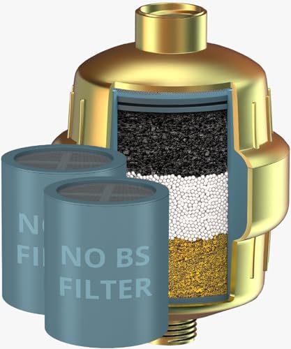 weAQUA Shower Filter Extra Cartridge for Hard Water Chlorine Heavy Metals by weAQUA