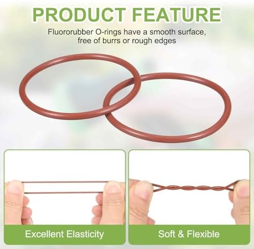 5pcs Fluorine Rubber O-Rings 165x161x2mm Metric FKM Sealing Gasket - Image 4