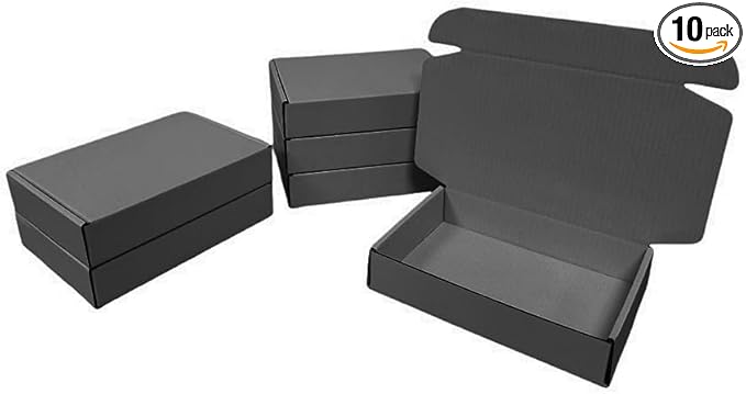 10 Pcs 11.8 x 7.9 x 3.2 inches Corrugated Cardboard Gift Boxes Recyclable by Unknown