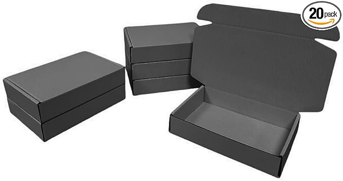 20 Pcs 14.5 x 10.6 x 2.8 inches Corrugated Cardboard Gift Boxes Recyclable by Unknown