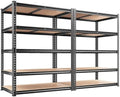 REIBII 2 Pack Garage Shelving, 2400LBS Each,Heavy Duty Storage Shelves by REIBII