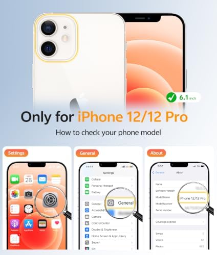 FNTCASE for iPhone 12 / 12 Pro Case, with Screen Protector, Fit for Magsafe - Image 2