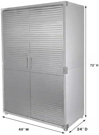 Heavy-Duty Commercial Storage Cabinet (Granite Gray, 48" W x 24" D x 72" H) - Image 3