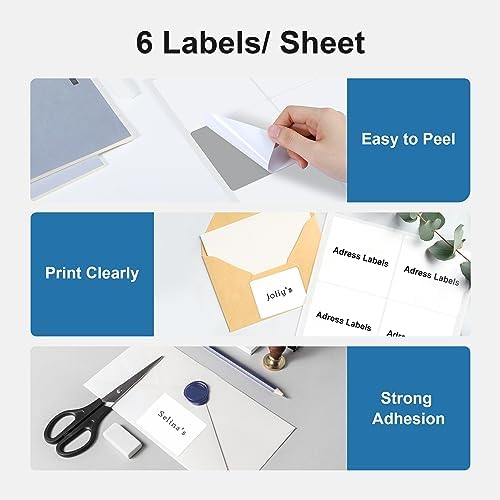 Address Labels, 3-1/3"x4 Shipping Address Labels for Inkjet & Laser Printers, Mailing Labels Compatible with 5164, 5264 and 8164 Labels, Easy to Peel (150 Labels, 25 Sheets) - Image 5