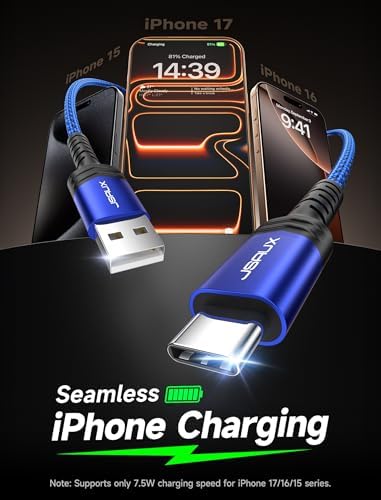 JSAUX USB to USB C Cable 4-Pack (10ft+6.6ft+3.3ft+3.3ft), Blue - Image 2