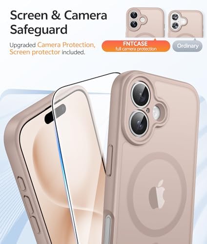 FNTCASE for iPhone 16 Plus Case, Fit for Magsafe, Screen Protector - Image 4