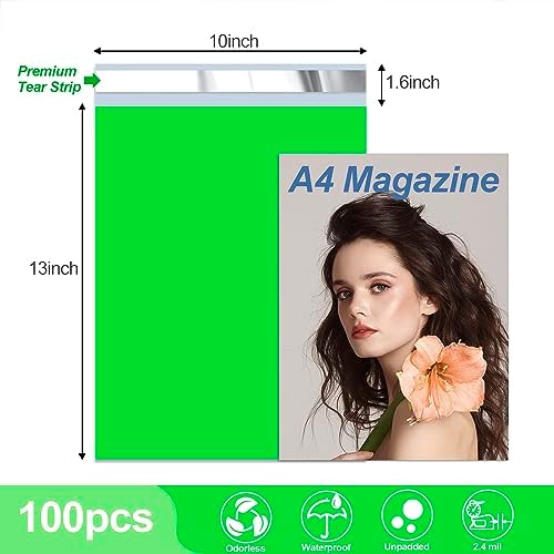 JinRuiKJ Thank You Poly Mailers 10x13 Inch, 100 PCS, Green - Image 2