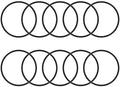 uxcell Nitrile Rubber O-Rings 68mm OD 61.8mm ID 3.1mm Width, Metric Sealing Gasket, Pack of 10 by uxcell