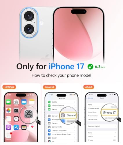 FNTCASE for iPhone 17 Case, Compatible with Magsafe, Glass Screen Protector - Image 2