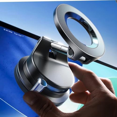 LISEN for MagSafe Car Mount [3800gf Strong Magnet&90+LBS Suction] 360° Adjustable Vacuum Magnetic Phone Holders for Your Car, for iPhone 18 Pro Max 17 16 15 14 13 12 Plus Air for Shower All Smartphone by Lisen