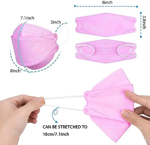 Borje KN95 Face Masks 50 Pack,Breathable Comfortable and Disposable KN95 Mask,Masks for Adults - Image 5