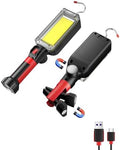 Rechargeable COB LED Work Light - Magnetic Hands-Free Trouble Light with 360° Rotating Hook, IPX4 Waterproof Drop Light for Garage Repair, Emergency, Tool Gifts for Men by SHILIPAIProfessionalLighting