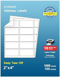 Shipping Address Labels, 2"x 4" Address Labels, 100 Sheets,3000 Labels by TRUNIUM