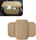 WZP Car Center Console Cover, Leather Arm Rest Cover with 2 Storage Bag, Console Cover for Car Storage Box Protector, Universal for Sedan SUV Truck (Beige) by Unknown