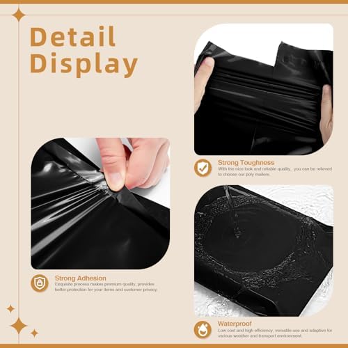 Fuxury Extra Large Poly Mailers 24x36" 50Pcs, Bulk Heavy Duty Shipping Bags - Image 3